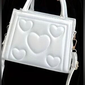 Heart-Embellished Kids Mini Handbag
